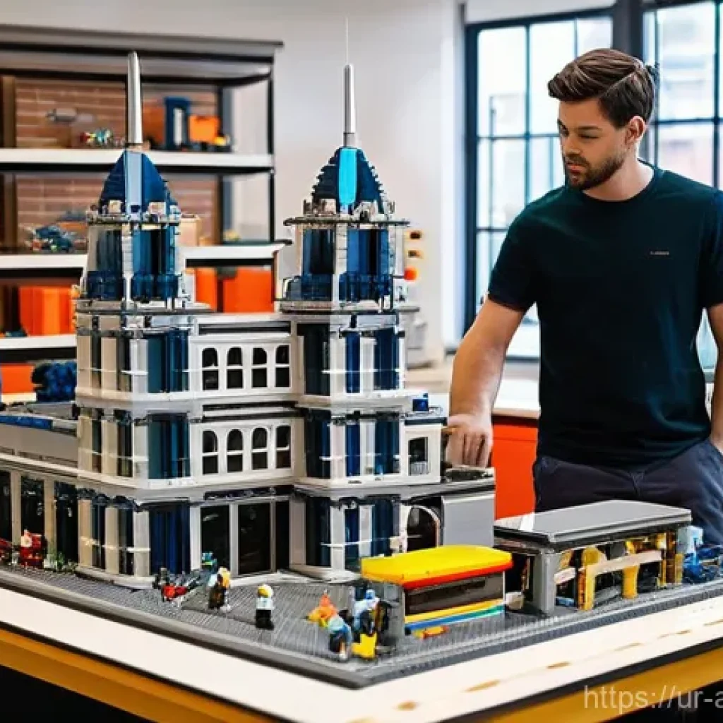 레고 DIY 키트와 맞춤 부품 - **Prompt 1: The Master Creator's Workshop**
"A wide-angle shot of a bright, modern workshop spac...