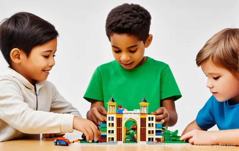 레고 조립으로 실험한 물리 실험 - **Prompt 1: Gravity and Balance with LEGO Architectural Marvels**
"A vibrant, eye-level shot of ...